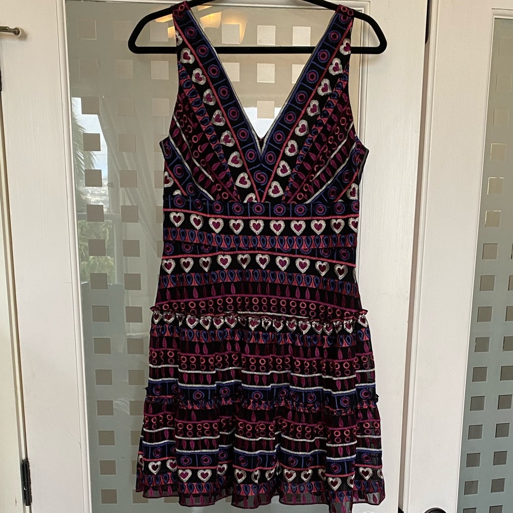 Anna Sui Embroidered Heart Dress 8